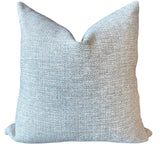 Seafoam Woven Pillow / Chenille Decorative Throw Pillow Cover / Mint Heavy Woven Textured Pillow cover - Annabel Bleu