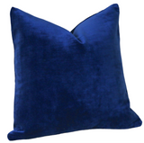 Sapphire   Velvet Pillow Cover / Dark Blue 20x20 Pillow Cover or 9 Other sizes/ Navy Blue Pillow / Dark Blue Pillow / Solid Blue Cushion Cover - Annabel Bleu