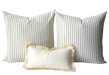 Farmhouse Pillows / Soft Vintage Wash Texture / 10 Sizes / Farmhouse Throw Pillow Cover - Annabel Bleu