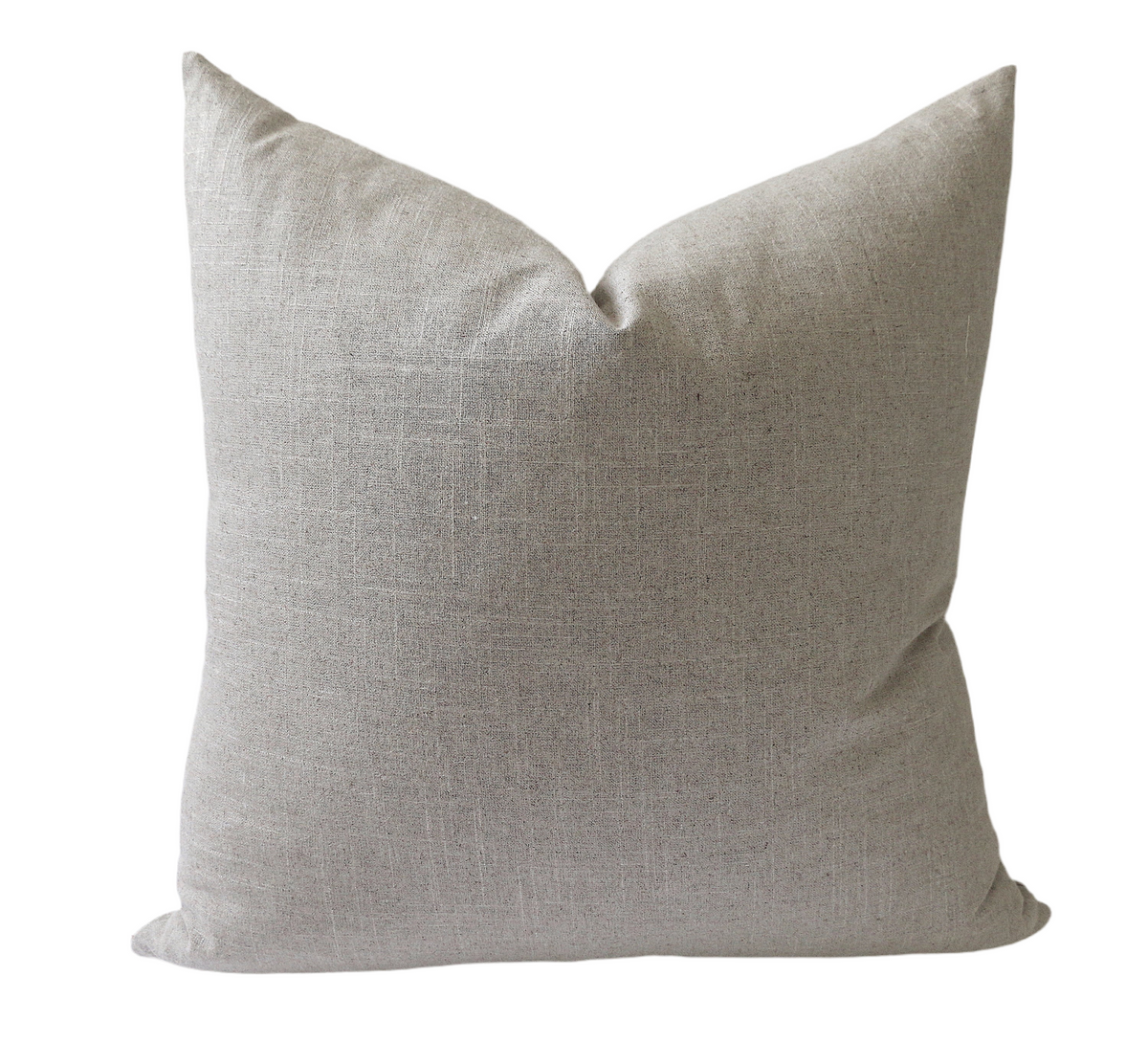 Natural Flax Linen Throw pillow cover Light Beige Grey pillow Farmhouse Pillow Greige linen pillow Oatmeal linen pillow Cover Annabel Bleu