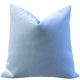 Ice Blue Vintage Velvet Pillow Cover / Light Blue Velvet Pillow Cover available in 10 Sizes - Annabel Bleu