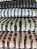 Upholstery Ticking Fabric / Striped Washable Upholstery Fabric by the Yard / Drapery Fabric / Woven Mattress Striped Fabric - Annabel Bleu