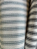Upholstery Ticking Fabric / Striped Washable Upholstery Fabric by the Yard / Drapery Fabric / Woven Mattress Striped Fabric - Annabel Bleu