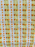 Textured Yellow and White Fabric / Stripe Upholstery / Drapery Fabric / Woven Yellow Fabric / Yellow Orange White Decor Fabric by the yard - Annabel Bleu