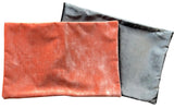 Sale: Grapefruit or Grey Velvet Pillow Cover / 12x18 Lumbar Cover - Annabel Bleu