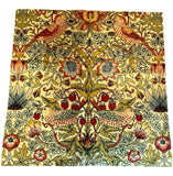 Sale: 22x22 Yellow William Morris Strawberry Thief Velvet Pillow Cover - Annabel Bleu