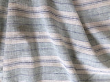 Seafoam Green Cream and Blue Striped Pillow Cover / Couch Pillows / Soft Textured Vintage Washed Cotton / Cotton Ticking Pillow Case / Striped Cushions - Annabel Bleu
