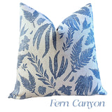 Florentia: Azure Bleu Mix and Match Decorative Pillow Covers / Light Blue Pillow Cover / Block Printed Pillow available in 10 sizes - Annabel Bleu