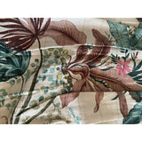 1950’s Hawaiian Tiki Style Floral Barkcloth Drapery Panel - Annabel Bleu