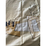 Mid Century Modern Gold Atomic Drapery Panel - Annabel Bleu