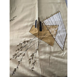 Mid Century Modern Gold Atomic Drapery Panel - Annabel Bleu