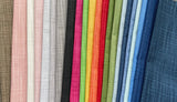 Linen Textured Cotton Solid Pillow Cover / Rainbow Brights - Annabel Bleu