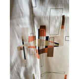 1950s Atomic Mid-Century Modern Drapery Panel - Annabel Bleu