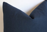 Sunbrella Solids: Outdoor Pillow cover / ANY SIZE Outdoor Cushion / Outdoor Pillow Cover / Outdoor Cushion Cover - Annabel Bleu