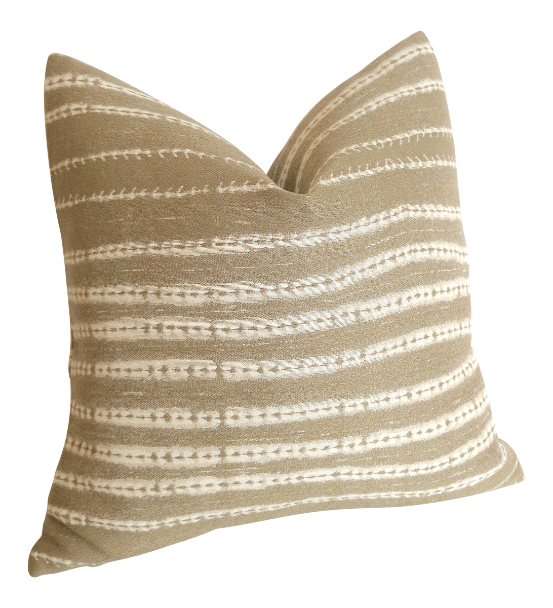 Mud Cloth Big Arrows Cream Throw Pillow by ARTStudio88design