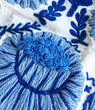 Swedish wool pillow cover / Schumacher pillow cover / Blue and White Pillow cover / Nordic Decor - Annabel Bleu