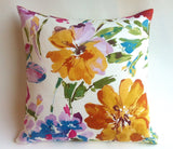One Solid Fuchsia European Linen Decorative Zipper Pillow Cover Pink Linen Cushion Cover: 10 Sizes Available - Annabel Bleu