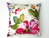 One Solid Fuchsia European Linen Decorative Zipper Pillow Cover Pink Linen Cushion Cover: 10 Sizes Available - Annabel Bleu