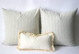 Farmhouse Pillows / Soft Vintage Wash Texture / 10 Sizes / Farmhouse Throw Pillow Cover - Annabel Bleu
