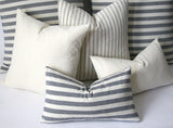 Farmhouse Pillows / Soft Vintage Wash Texture / 10 Sizes / Farmhouse Throw Pillow Cover - Annabel Bleu