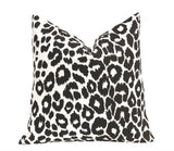 OUTDOOR Iconic Leopard Pillow Cover / Double sided Schumacher Pillow / Schumacher Iconic leopard pillow cover / Outdoor Linen Cushion cover - Annabel Bleu
