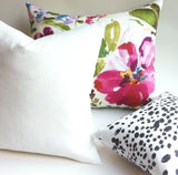 One Solid Navy Blue 100% Linen Decorative Zipper Pillow Cover / Dark Blue Linen Pillow 18x18 20x20 22x22 24x24 26x26 14x36 16x24 - Annabel Bleu