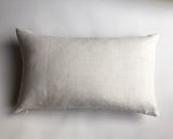 One Cream Belgian Linen Zippered Pillow cover / 12x18 Pillow cover / Plain 20x20 pillow cover / Cream 18x18 / Solid Cream Cushion - Annabel Bleu