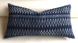 Indigo Hmong Pillow cover / All Sizes 18x18 20x20 22x22 24x24 / Indigo Blue Ethnic Pillow / Hmong Fabric Blue Pillow Cover - Annabel Bleu