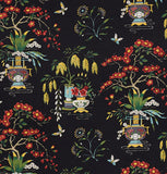 Ming Vase Pillow Cover / 20x20 Schumacher Ming Vase Pillow / 24x24 Black Pillow / 14x36 Schumacher Cushion cover / Chinoiserie Pillow Cover - Annabel Bleu