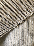 Upholstery Fabric by the yard / Jute stripe fabric / Beige Home Decor Fabric / Woven Taupe Fabric / 1/4" Stripe Fabric - Annabel Bleu