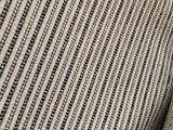 Upholstery Fabric by the yard / Jute stripe fabric / Beige Home Decor Fabric / Woven Taupe Fabric / 1/4" Stripe Fabric - Annabel Bleu