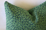Malachite Green Blue Pillow Cover / 10 size options / Leopard Accent Pillow / Decorative Throw Pillow / Teal Velvety Green Chenille - Annabel Bleu