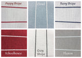 Light Grey Outdoor Pillow Cover / Stripe Outdoor Pillow cover / Gray Patio Pillow / Porch Pillow Cover / Outdoor 12x18 18x18 20x20 - Annabel Bleu