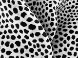 Dalmatian Black & White Woven Outdoor Upholstery Fabric by the Yard - Annabel Bleu