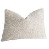 Grey Chenille Leopard Pillow / Indigo Animal Print Cushion / 20x20 Cheetah Pillow or Other Sizes / Velvet Leopard Pillow Cover - Annabel Bleu