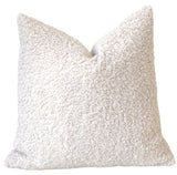 Poodle Pillow Cover / Faux Fur Pillow Cover / Textured Pillow Case 12x18 12x21 18x18 / Cream Poodle Pillow / Very Soft Pillow Cover - Annabel Bleu
