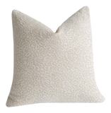 Grey Chenille Leopard Pillow / Indigo Animal Print Cushion / 20x20 Cheetah Pillow or Other Sizes / Velvet Leopard Pillow Cover - Annabel Bleu