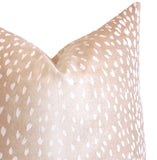 Antelope Pillow Cover / Grey, Beige, Navy, or Blush Fawn pillow / 20x20 accent pillow / 20x20 Gray throw pillow / Grey Spotted pillow / Sofa pillow case - Annabel Bleu