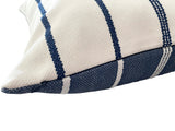 Navy Blue Chenille Striped Pillow Cover / Nautical Pillow cover / Coastal Pillow Cover / Navy Blue 22x22 24x24 - Annabel Bleu