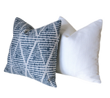Indigo Collection: Blue Outdoor Pillow Covers / Navy Shibori Pillow cover / Blue Patio Pillow / Boho Pillow Cover / Outdoor 16x16 18x18 - Annabel Bleu