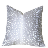 Grey 24x24 Pillow Cover + 9 Other Sizes / Fawn Grey pillow / 24x24 Gray accent pillow / 24x24 Grey throw pillow / Gray Pillow Sectional sofa - Annabel Bleu
