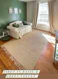 Boho Tasseled Cotton Burlap Woven Rug - Annabel Bleu