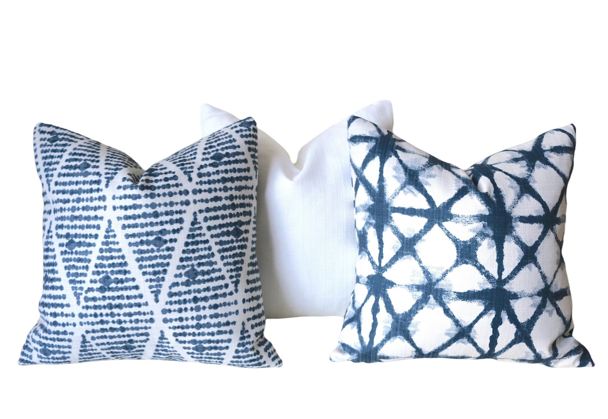 Indie Blue Indoor/Outdoor Decorative Pillow