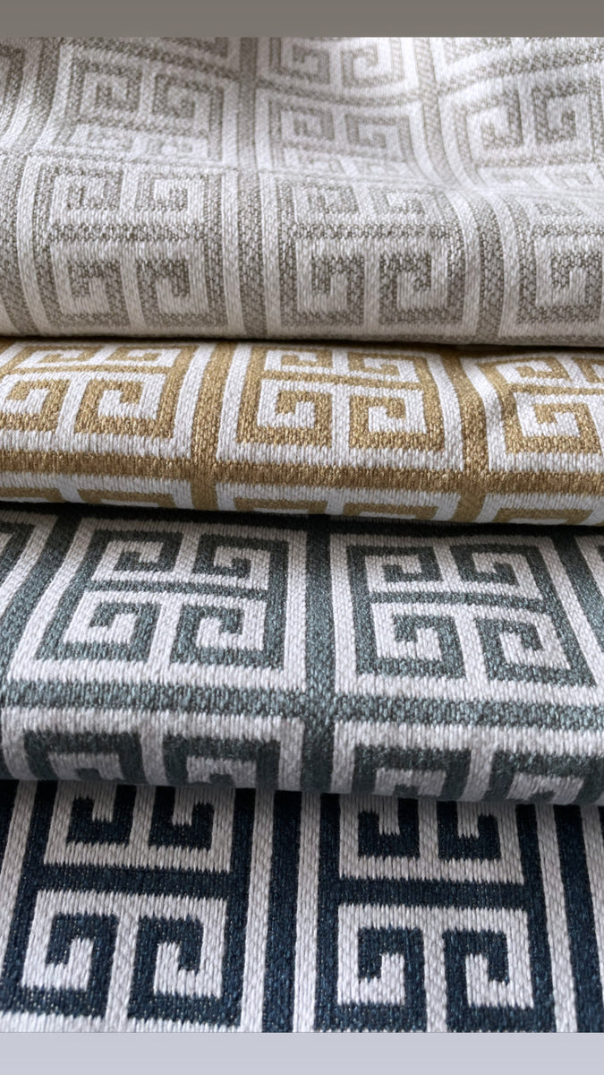 How and where to use Greek Key Trims – OverStock Upholstery Fabrics