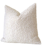 Poodle Pillow Cover / Faux Fur Pillow Cover / Textured Pillow Case 12x18 12x21 18x18 / Cream Poodle Pillow / Very Soft Pillow Cover - Annabel Bleu