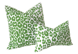 Indoor or Outdoor Iconic Leopard Pillow Cover / Double sided Schumacher Pillow / Schumacher Iconic leopard pillow cover / Outdoor Linen Cushion cover - Annabel Bleu