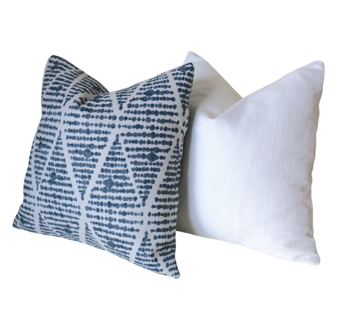 Indigo Collection: Boho Outdoor Pillow Cover / Navy Outdoor Pillow cover /  Blue Patio Pillow / White Pillow Cover / Outdoor 20x20 22x22