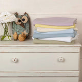 Woven 100% Cotton Baby Blanket 36x48” - Annabel Bleu