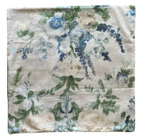 Sale: 24x24 Blue Floral Pillow Cover