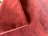 Sale: 16x16” Orange Red Mohair Pillow Cover - Annabel Bleu